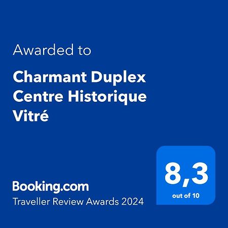 Charmant Duplex Centre Historique Vitre Luaran gambar